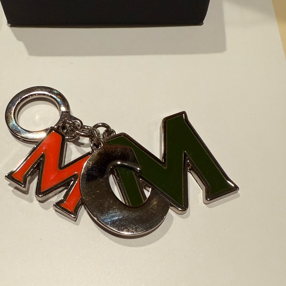 AUTHENTIC MCM Orange Silver and Green Keychain - Picture 6 of 8